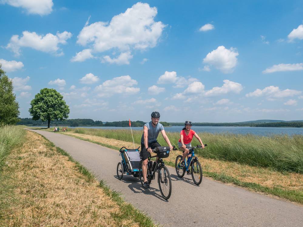 Rowerem z dzieckiem przez Pogorie i Park Zielona