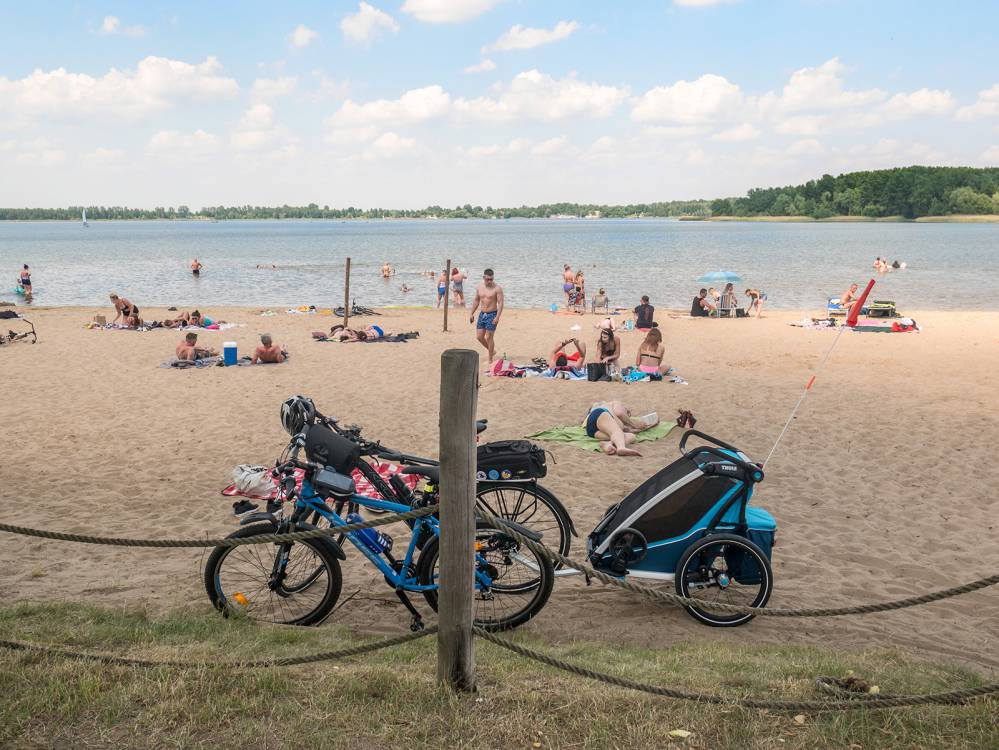 Rowerem z dzieckiem przez Pogorie i Park Zielona